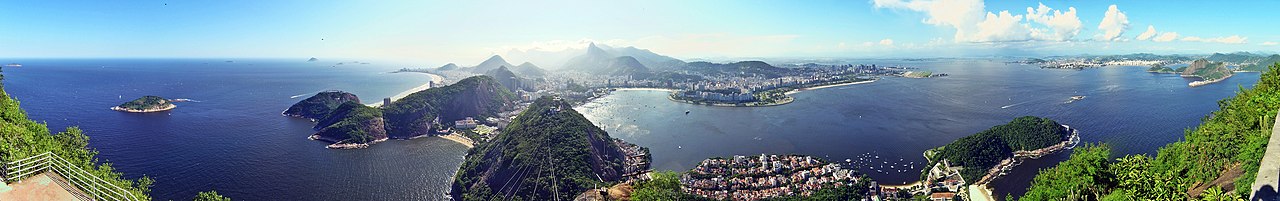 180° view of Rio from the Sugar Loaf