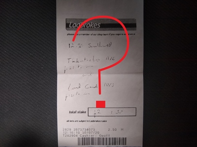 Bet Slip Question Mark