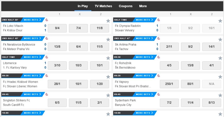 Betfred Site Usability
