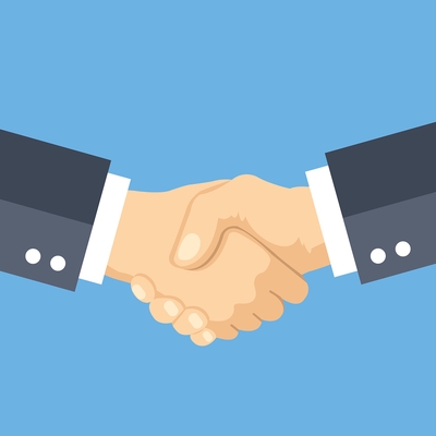 Shaking Hands Bet Accepted