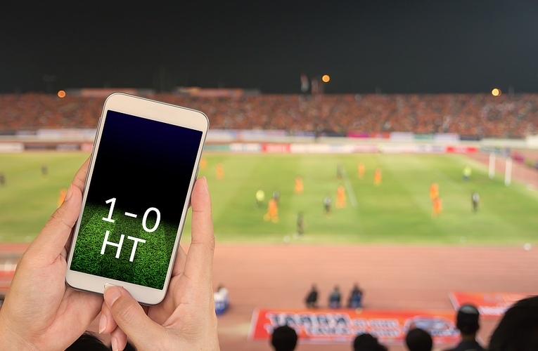 Half Time Score on Mobile