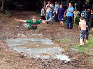 Mud-pit belly flop
