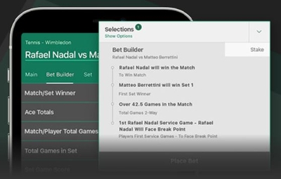 Tennis Bet Builder