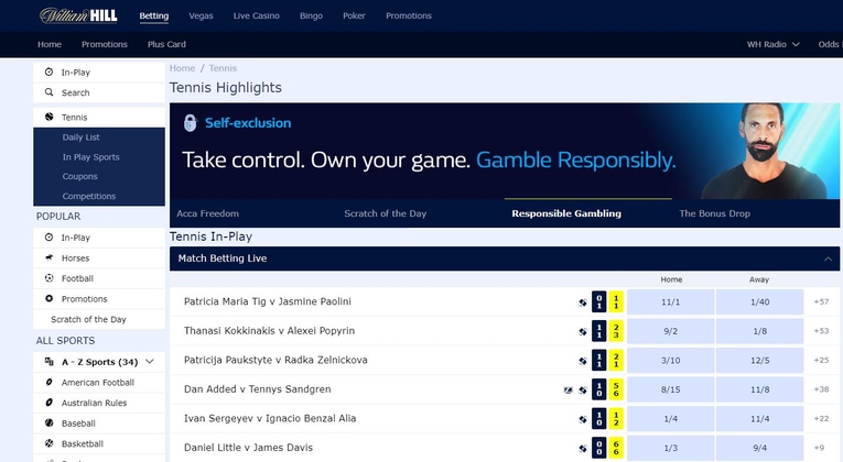 William Hill Tennis 