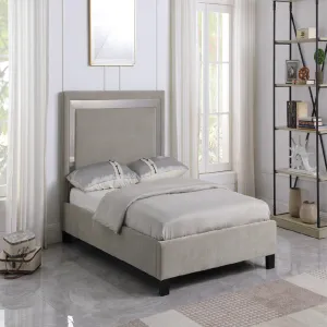 LP-531 Luxury Modern Velvet Upholstered King Bed