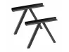 Modern Legs L3011L30115 Size: W485*H380mm Tube: 35*35*2mm Steel plate: 50*4mm Color: Matte Black5