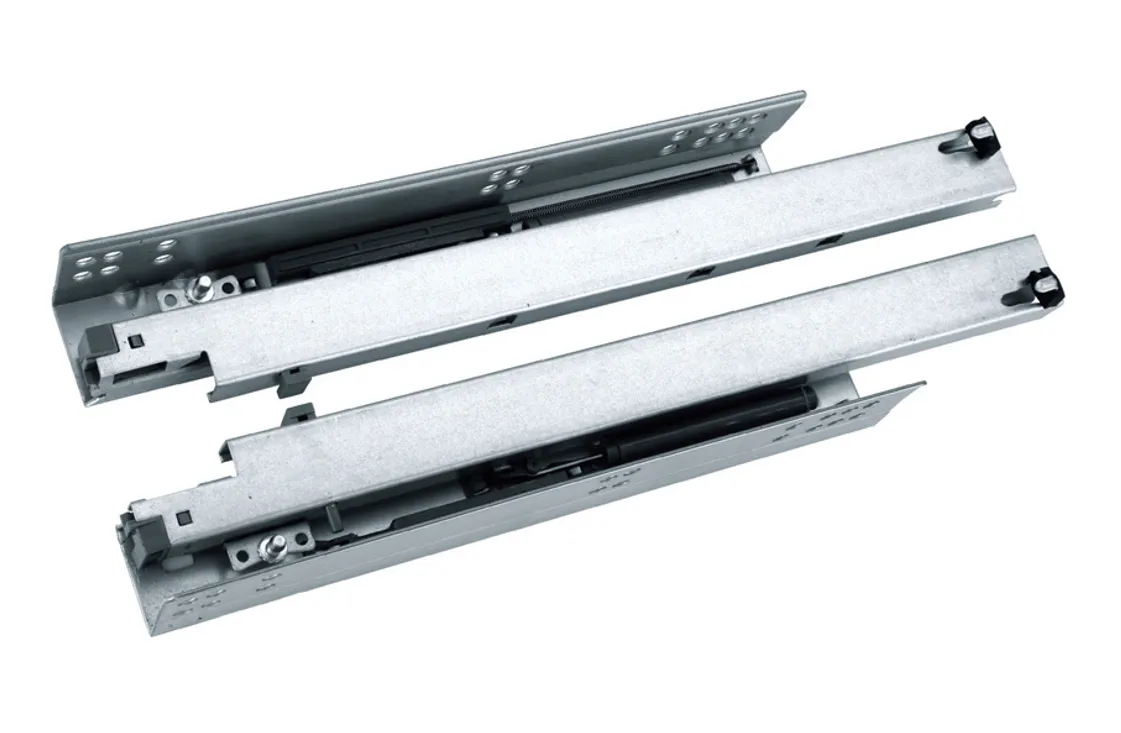 SD-B316B Three sections full pull out rebound slide track(with a handle)