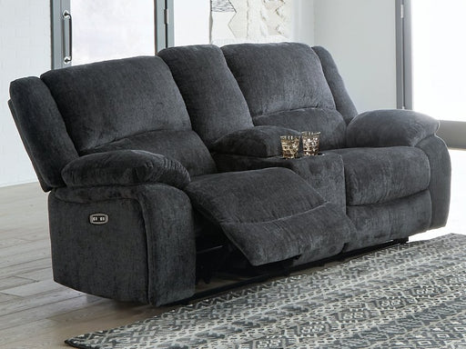 Draycoll Power Reclining Loveseat with Console - Furniture City (CA)l