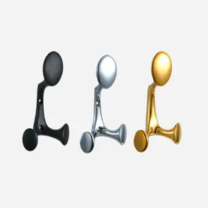 Hook WZ0972 Matte Black Wall hook Chrome Zinc Hook