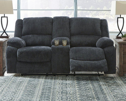 Draycoll Reclining Loveseat with Console - Furniture City (CA)l