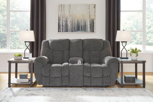 Foreside Reclining Loveseat with Console - Furniture City (CA)l