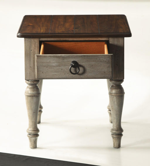 Flexsteel Plymouth End Table in Two-Tone - Furniture City (CA)l