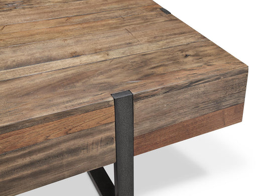 Magnussen Prescott Condo Rectangular Cocktail Table in Rustic Honey - Furniture City (CA)l