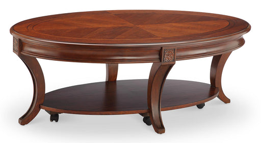 Magnussen Winslet Oval Cocktail Table in Cherry - Furniture City (CA)l