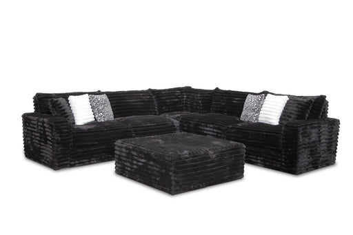 3 Pc Sectional Corduroy Fabric - Furniture City (CA)l