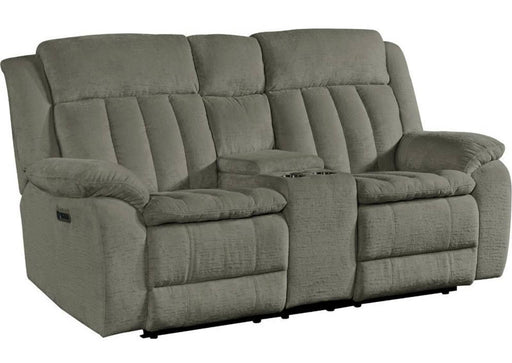 Parker House Furniture Cuddler Power Console Loveseat in Laurel Dove - Furniture City (CA)l