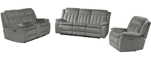 Parker House Furniture Cuddler Power Console Loveseat in Laurel Dove - Furniture City (CA)l
