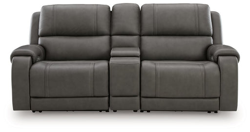 5Z - Pittson Power Reclining Sectional Loveseat with Console - Furniture City (CA)l